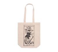 DSHIRT14 Sac fourre-tout avec soufflet - Tarot De Marseille Le Mat, le fou Sac Durable Poignées Longues Shopper Ésotérique et Symbolique Tarot Marseille
