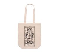 DSHIRT14 Sac fourre-tout avec soufflet Tarot De Marseille X La Roue de la Fortune Roue de la Fortune Sac Symbolique, Symbole de changement, Cyclicité et destin, Shopper bag Manches Longues