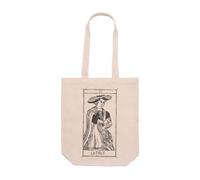 DSHIRT14 Sac fourre-tout avec soufflet - Tarot De Marseille XI La Force Sac Symbolique, symbole de courage doux et résilience - Sac à main résistant - Poignées longues 70 cm