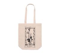DSHIRT14 Sac fourre-tout avec soufflet - Tarot De Marseille XII Le Pendu Le Sac Symbolique, Symbole de transformation spirituelle et de patience - Sac à main résistant - Poignées longues 70 cm