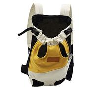 DSHJIE Sac de Transport pour Animaux, Sac Transport Chien Chat, Sac de Transport de Voyage Sac à Dos de Transporteur Ventral Poitrine pour Petit Chien Chiot Chat pour Traveling Hiking (M,A/3)