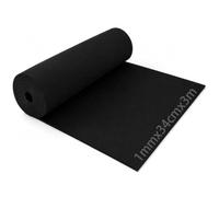Dshunnc Mousse EVA 1mm Noir 34x300 cm EVA Foam Haute | Densité Découpe Facile pour Cosplay Loisirs Créatifs Rangement Fond de Tiroir Protection des Outils