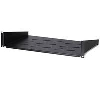 DSIT 19 Pouces Etagère de 300mm de Profondeur 2U pour Baies murales de 450 mm de Profondeur (Max. 15 kg) - Noir
