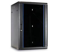 DSIT Baie Murale 27U avec Porte en Verre 600x600x1400mm - Noir