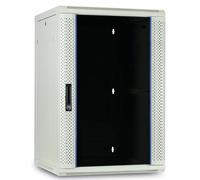 DSIT Baie Murale Blanche 27U avec Porte en Verre 600x600x1400mm (LxPxH) - Blanc