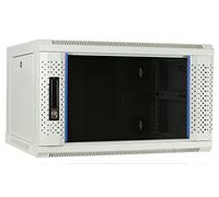 DSIT Baie Murale Blanche 6U avec Porte en Verre 600x450x368mm