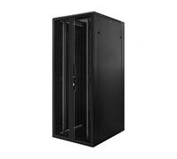 DSIT Baie Serveur 42U avec Double Porte Avant et arrière perforée 800x1200x2000mm (LxPxH) - Noir