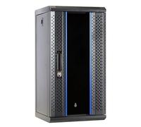 DSIT Kit 10 pouces : armoire réseau murale 12HE - rails de rack - multiprise - barre de guidage de câbles - panneau de brassage UTP Keystone