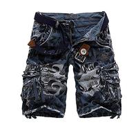 DSJJ Hommes Shorts Bermudas Outdoor Coton Casual Ete Cargo Shorts Bermuda Pantacourt Camouflage Pantalon Court Multi Poches Grande Taille