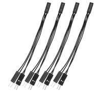 Dsjnf Commutateur d'alimentation LED pour PC - Réinitialisation de l'alimentation du Disque Dur - Commutateur répartiteur Y 2 Broches - Simple Femelle vers Double mâle - 1 Ensemble