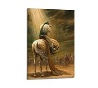 DSJXJZ Impression sur toile à l'huile islamique religieuse - Style Muhammad à cheval - Décoration murale moderne pour chambre à coucher - 50 x 75 cm