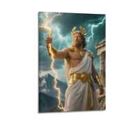 DSJXJZ Impression sur toile avec image de la mythologie grecque religieuse de Zeus - Décoration murale moderne pour chambre à coucher - 50 x 75 cm