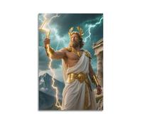 DSJXJZ Impression sur toile avec image de la mythologie grecque religieuse de Zeus - Décoration murale moderne pour chambre à coucher - 30 x 45 cm