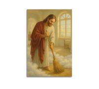 DSJXJZ Impression sur toile représentant Jésus religieux - Décoration murale moderne pour chambre à coucher - 20 x 30 cm