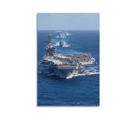 DSJXJZ Impression sur toile représentant un porte-avions militaire Battle Grou - Décoration murale moderne pour chambre à coucher - 40 x 60 cm