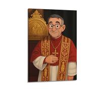 DSJXJZ Impression sur toile représentant un prêtre christianisme, dessin animé religieux, 30 x 45 cm