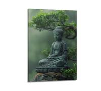 DSJXJZ Impression sur toile représentant une statue de Bouddhisme, art religieux, décoration murale moderne pour chambre à coucher, 40 x 60 cm