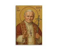 DSJXJZ Impression sur toile style icône religieuse du pape Jean-Paul II - Décoration murale moderne pour chambre à coucher - 20 x 30 cm