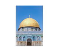 DSJXJZ Toile murale décorative de style architecture religieuse et moderne pour chambre à coucher (50 x 75 cm)