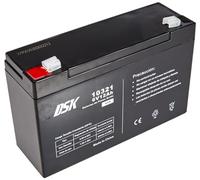 DSK 10321 - Batterie au Plomb AGM Rechargeable scellée 6V 12Ah. Idéal pour Les Voitures et Les Motos électriques pour Enfants, Scooters, systèmes UPS, systèmes de sécurité. Le Gel ne se renverse Pas