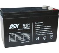 DSK 10324 - Batterie au Plomb AGM Rechargeable scellée 12V 7Ah. Idéal pour Les Voitures et Les Motos électriques pour Enfants, Scooters, systèmes UPS, systèmes de sécurité. Le Gel ne se renverse Pas