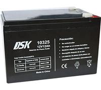 DSK 10325 - Batterie au Plomb AGM Rechargeable scellée 12V 12Ah. Idéal pour Les Voitures et Les Motos électriques pour Enfants, Scooters, systèmes UPS, systèmes de sécurité. Le Gel ne se renverse Pas