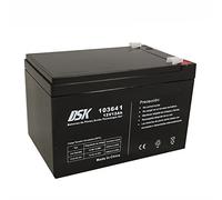 DSK 103641 - Batterie au plomb AGM rechargeable scellée 12V 12Ah. Idéal pour les voitures et les motos électriques pour enfants, scooters, systèmes UPS, systèmes de sécurité. Le gel ne se renverse pas