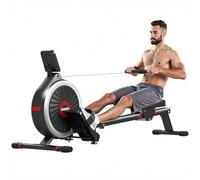 Dskeuzeew Rameur pour la Maison, Silencieux, magnétique, Pliable, avec 16 Niveaux de résistance, Maximum 150 kg