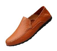 DSKK Mocassin Homme Cuir Penny Loafers Conduite Bateau Chaussures Respirant d'affaires Oxfords Ville Casual Souple Chaussons (43,3#,Système Taille EU,Numérique,Masculin,Adulte,Moyen), 43 EU