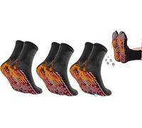 DSLIHA Lot de 3 paires de chaussettes auto-chauffantes thermiques unisexes pour l'hiver, chaussettes de ski, chaussettes de ski, chaussettes de thérapie auto-chauffante, chaussettes magnétiques, pour