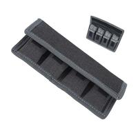 DSLR Camera Battery Holder Pouch Case Bag pour AA, LP-E6 LP-E8 LP-E12 LP-E10 NP-FW50 EN-EL14 EN-EL15 NP-FW100 NP-W235 Batterie, 4 Poches