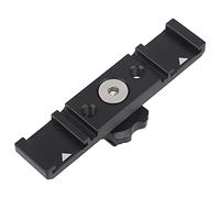 DSLR Camera Flash LED Video Light Microphone Mount Adapter - Double griffe de montage et barre d'extension