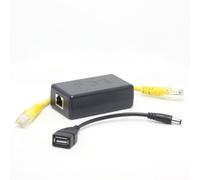DSLRKIT 2.5G Gigabit Active PoE Splitter 5V 4A USB Type A femelle 1000m Ethernet 802.3at