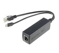 DSLRKIT Active PoE Splitter Power Over Ethernet 48V to 5V 2.4A Micro USB Plug for Raspberry Pi B/B+/2/3