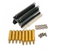 DSLRKIT Répartiteur d'extension GPIO 1 à 3 40 broches pour R Pi 5 4B 400 | Dégagement actif du refroidisseur, accès M.2 HAT+ et AI HAT+, 2 ports mâles, 1 port femelle, 3 options mâles