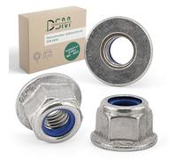 DSM - Écrous à bride M8 - Acier inox A2/V2A - Écrous frein DIN 6926 - Auto-bloquants sans - Écrou hexagonal avec bride - Résistant à la corrosion - Lot de 25