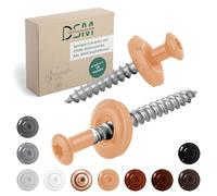 DSM | Lot de 500 vis de couvreur cuivre-brun 4,5 x 60 mm | Acier inoxydable A2 - Laqué RAL 8004 | Avec rondelle d'étanchéité EPDM (15 mm) | Entraînement TX | Similaire DIN 7995/DIN 9171 | Vis à tôle