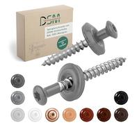 DSM | Lot de 500 vis de couvreur gris souris 4,5 x 60 mm | Acier inoxydable A2 - Laqué RAL 7005 | Avec rondelle d'étanchéité EPDM (15 mm) | Entraînement TX | Similaire à la norme DIN 7995/DIN 9171 |
