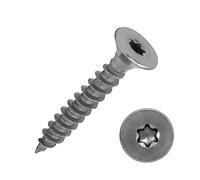 DSM - Vis à bois 4,5 x 60 mm - acier inox A2/V2A - tête fraisée Torx TX20 - filetage total - homologation ETA - vis universelles, vis aggloméré - 500 pièces