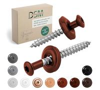 DSM | Vis Spengler rouge oxyde 4,5 x 60 mm | Acier inoxydable A2 - peint RAL 3009 | avec rondelle d'étanchéité EPDM (15 mm) | entraînement Torx | similaire à DIN 7995 / DIN 9171 | Vis pour tôle