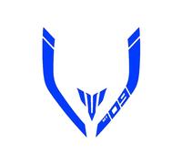 DSMBKS Autocollant de moto Racing MT-09 avec logo étanche pour Y-amaha Mt09 Mt 09 Mt-09,4 Bleu