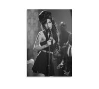 Dsneywe Amy Poster décoratif sur toile style vintage avec musique live pour chambre à coucher - 30 x 45 cm