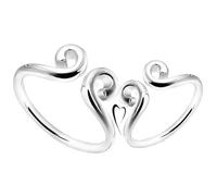 Dsnyu Bague Zircon Cubique, Bague Argent 925 Sort de Resserrement Argent Alliance Taille Réglable