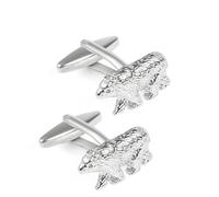 Dsnyu Boutons de Manchette Argent, Chemise pour Bouton de Manchette Homme Ours Costume Femme Bijoux Cadeau pour Anniversaire