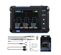DSO153 Oscilloscope numérique portable 1 MHz bande passante 5 MS/s avec générateur de signal intégré, écran LCD de 2,8", 1000 mAh pour batterie pour réparation électronique (A)
