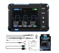 DSO153 Oscilloscope numérique portable 2-en-1 avec générateur de signaux, bande passante 1MHz, taux d'échantillonnage 5MSa/s, outils de réparation électronique (DSO-153 + P6100)