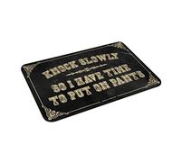 Dsocuiubos Man Cave Bar Knock Slowly So I Have Time to Put On Pants Mat Outdoor Husband Gifts Funny Doormats for Outdo (taille : 50 x 80 cm)