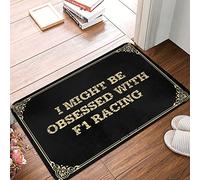 Dsoluuing Paillasson avant I Might Be Obsessed with F1 Racing Doormat Shoes Here Mat Paillasson positif (couleur : couleur, taille : 50 x 80 cm)