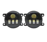 Dsonbc Ensemble feux antibrouillard Feux Antibrouillard Avant LED Avec Lentille DRL Anneaux Yeux D'ange PTF 40W Pour Jaguar Pour Type S Pour X200 2004 - 2008(50W White only)