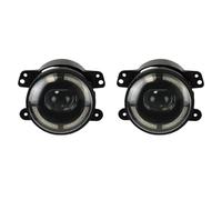 Dsonbc Ensemble feux antibrouillard Feux Antibrouillard LED 4 Pouces 60W Anneau Halo Blanc DRL Clignotant Assemblage De Voiture Pour Wrangler Pour JK TJ LJ Pour Chrysler(2pcs 4 inch)